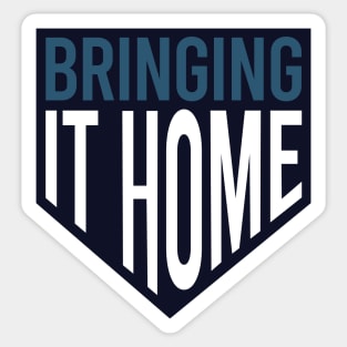 Baseball Phrase Bringing It Home Sticker